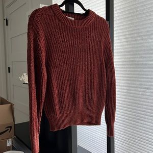 Aritzia Wilfred Salette Chenille Sweater in Cider